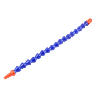 1/4 BSP 13mm Male Thread Lathe CNC Machine Flexible Water Oil Coolant Pipe Hose 30cm Long 2pcs