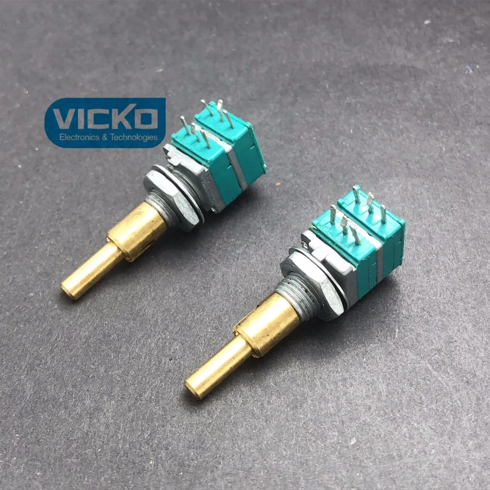 

[VK] ALPS double axis Precision potentiometer RK097 B10K B10Kx2 amplifier for automobile audio navigation volume switch