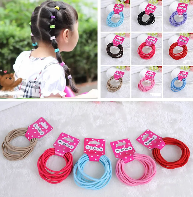 10PCS New 2024 Fashion Kids Baby Girl Colorful Flower Supreme Head band Accessories Gift Elastic Hair Bands Headwear Photo Props