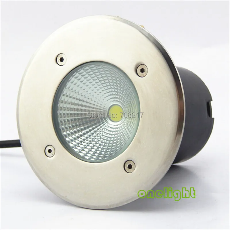 2 uds 15W COB LED luz subterránea AC85-265V/DC12V LED lámparas de techo empotradas en el suelo para jardín patio camino iluminación exterior