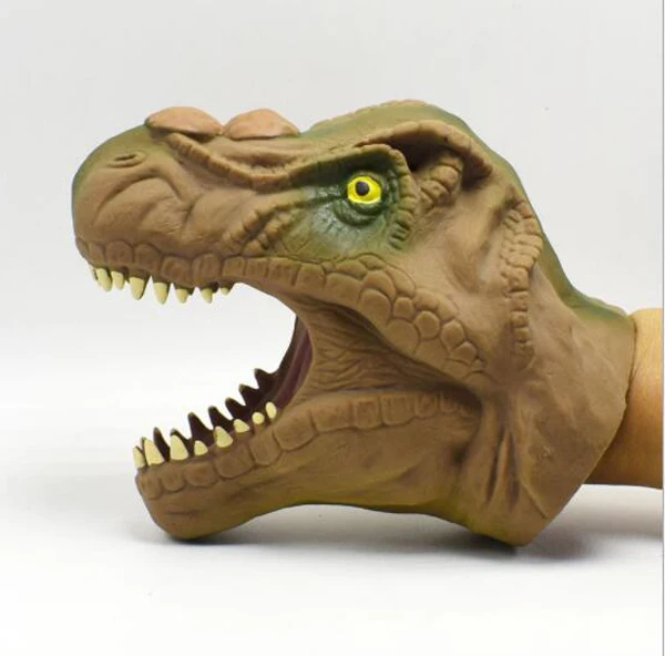 Freeship 1xNEW Cool TPR vinyle safety fright Dinosaur bite giggle gag joke toy for kids loot pinata party bag filler favor gift