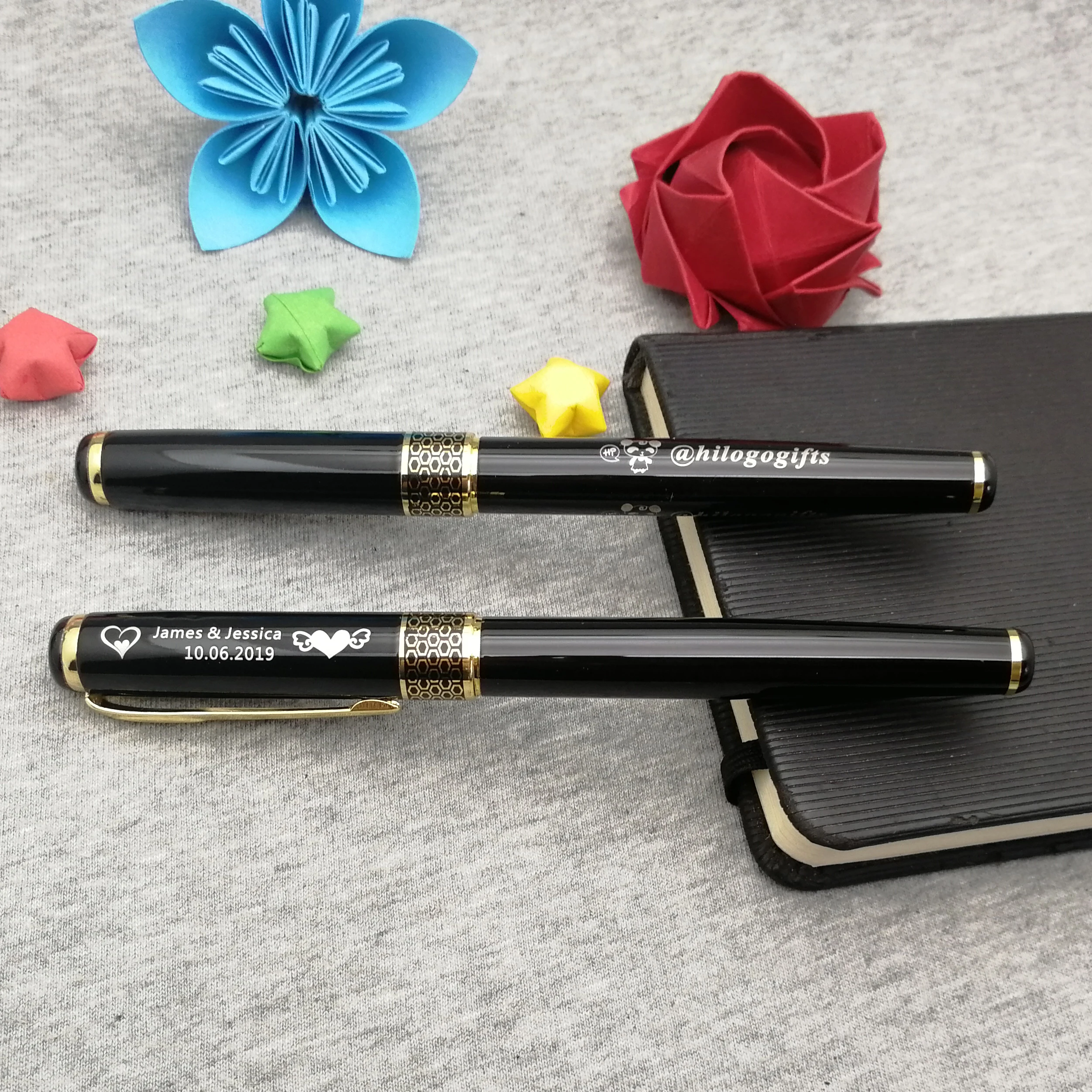 Personalized wedding party giveaways good quality gifts for officiator you can custom any symbol text on the pen body