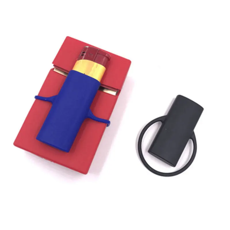 2 pcs Silicone Gas Lighter Sleeve Smoking Cigarette Accessories 60x26mm Lighter Case