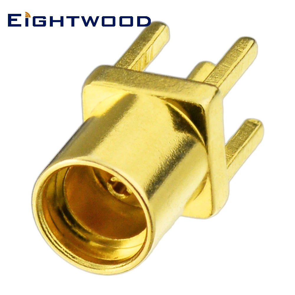 Eightwood 5PCS MMCX  Jack Female PCB RF Coaxial Connector Adapter Straight for WLAN GPS PC/LAN Automotive Radio Antenna Telecom