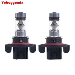 2Pcs H13 9008 6000K 100W LED 20-SMD Cree Chip Led Projector Fog Driving DRL Light Bulbs White 2-pack