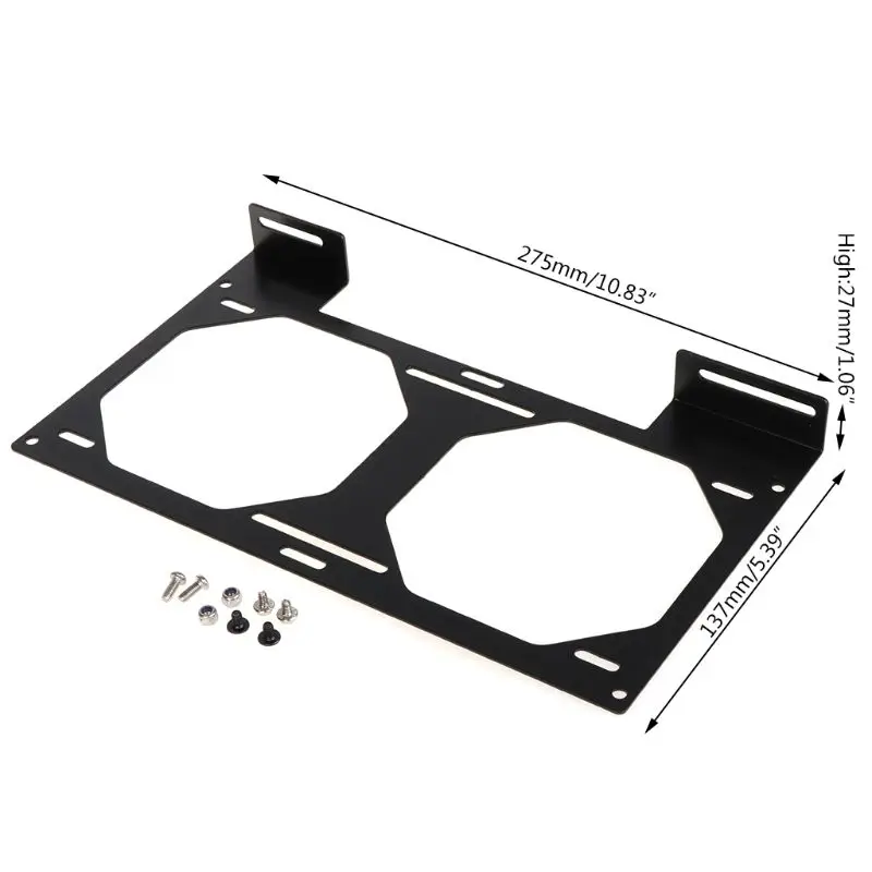 Fan Bracket 240 Radiator Mounting Bracket Water Cooler for 12/14CM Fan Holder External Computer Case Heatsink Gadget Accessories