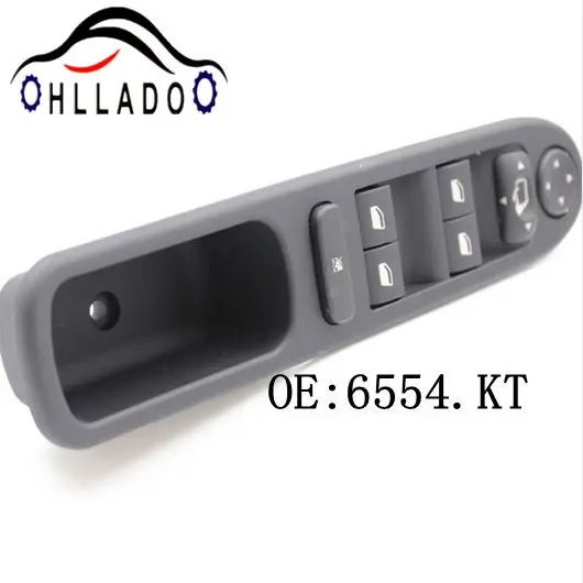 HLLADO Left Front Electric Door Switch Window Control Glass-frame Riser 6554.KT Fit For Peugeot 307 307CC 307SW 2000-2007