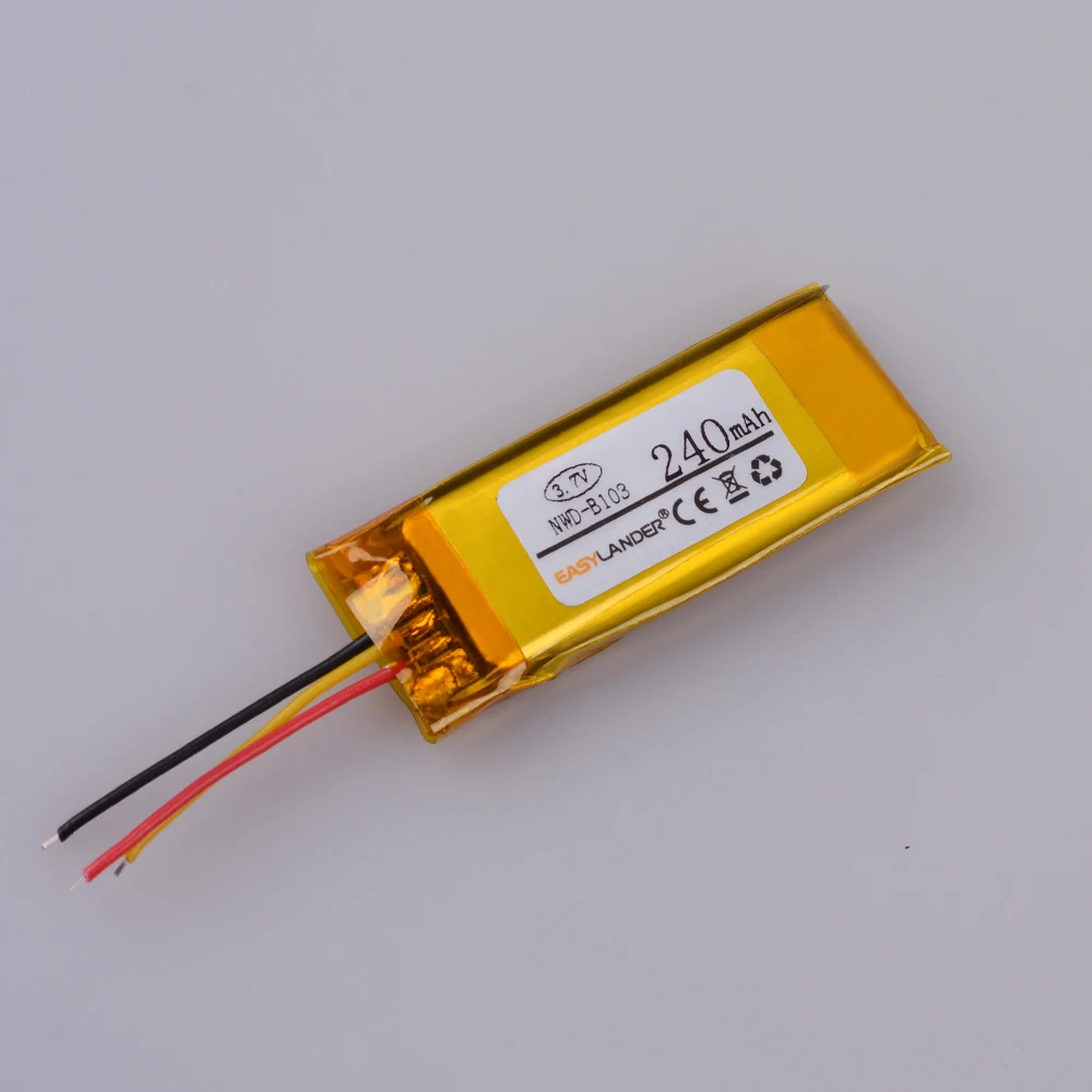 3.7 V 240mAh lithium-ion polymer battery FOR SONY NWD-B103F NWD-B103 MP3 player