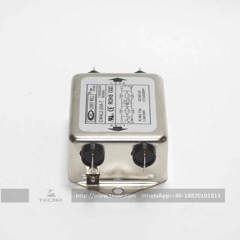 CANNY WELL-CW4L2-20A-T monofásico, filtro EMI de potencia de doble sección, CW4L2-10A-T, CA 115V/250V, 10A, 20A, 50/60HZ