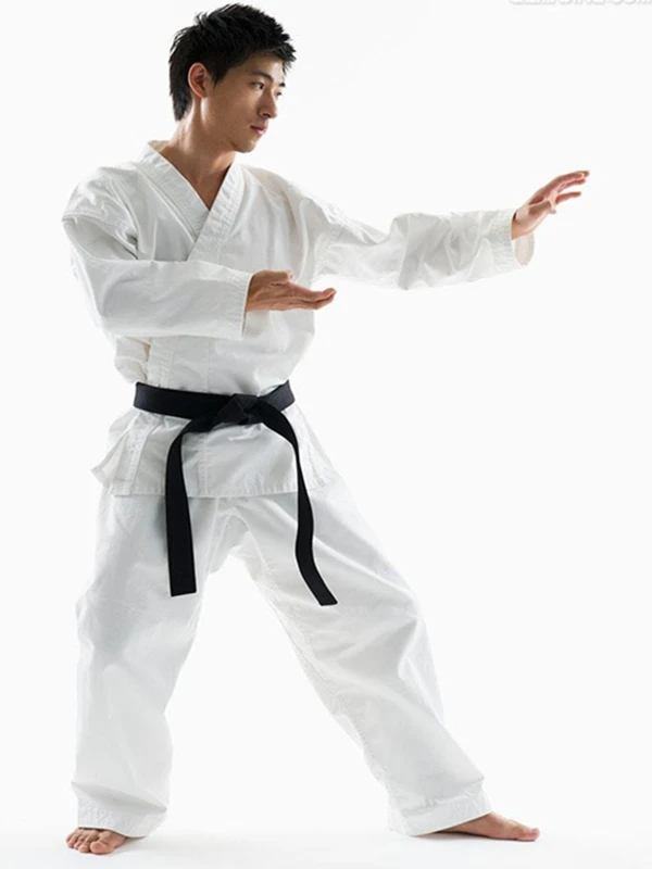 Uniforme da allenamento di Karate in cotone per tuta da allenamento Unisex in cotone poliestere abbigliamento da Karate per bambini adulti