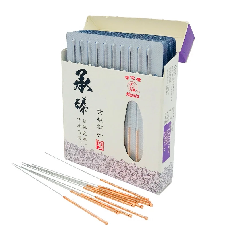 

High Quality Acupuncture needle 100 hwato Copper handle disposable beauty massage needles 0.18/0.25/0.30/0.35mm