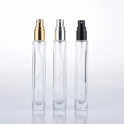 10pcs/lot 3ml 5ml 10ml Portable Glass Perfume Bottle Aluminum Atomizer Empty Cosmetic Container New