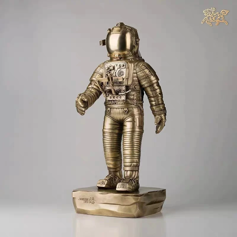 

Manual ornaments of bronze statues of wandering earth astronauts