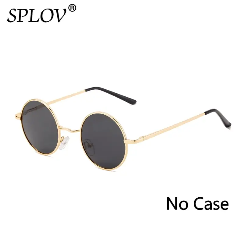 Brand Designer Polarized Round Sunglasses Classic Small Vintage Retro Glasses Women Metal Eyewear