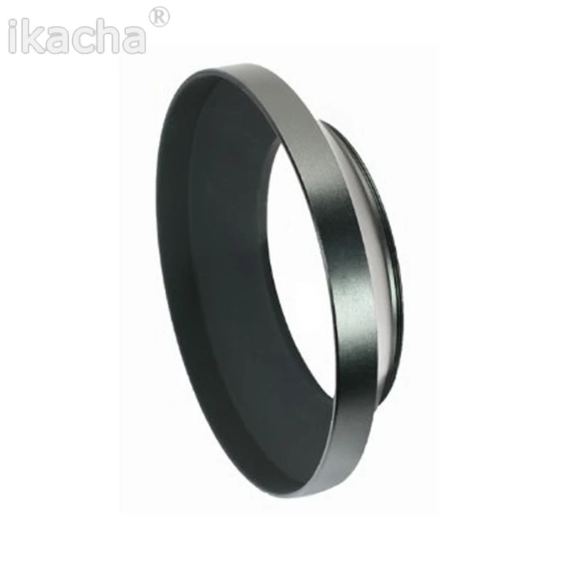 49 52 55 58 62 67 72 77 82 мм Черная металлическая бленда для объектива камеры Широкоугольный винт с креплением бленды для объектива Canon Nikon Sony Pentax