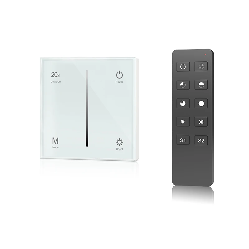 New AC Triac Dimmer LED 220V 230V 110V Dimmable Knob Push 2.4G RF Wireless Remote Controller for Bulb Lamp ON OFF Switch