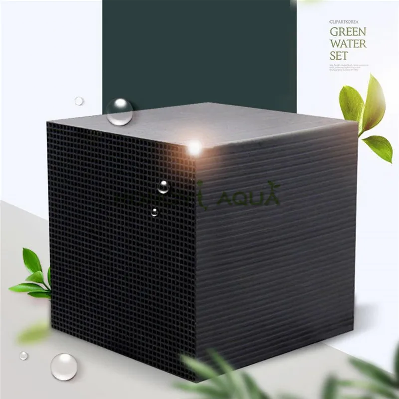 

Water purification cube Aquarium activated carbon filter Fish tank Water Leprechaun filter media MDF-50 MDF-100