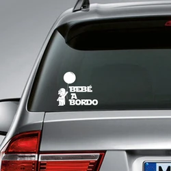 Spanish Version Baby On Board Car Stickers - BEBE A BORDO Vinyl Decal Sticker Coche