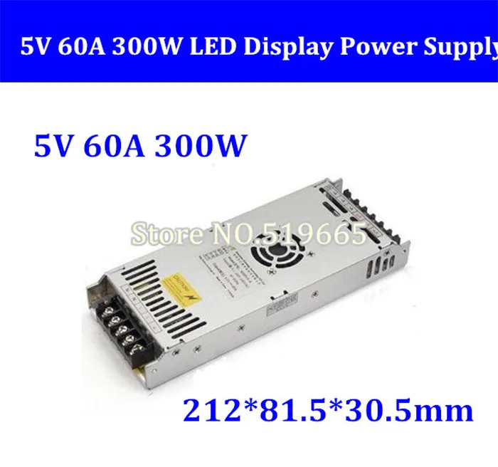 

Free shipping N300V5-A Ultra-thin 5V 60A 300W LED Display Power Supply, LED display switching power supply