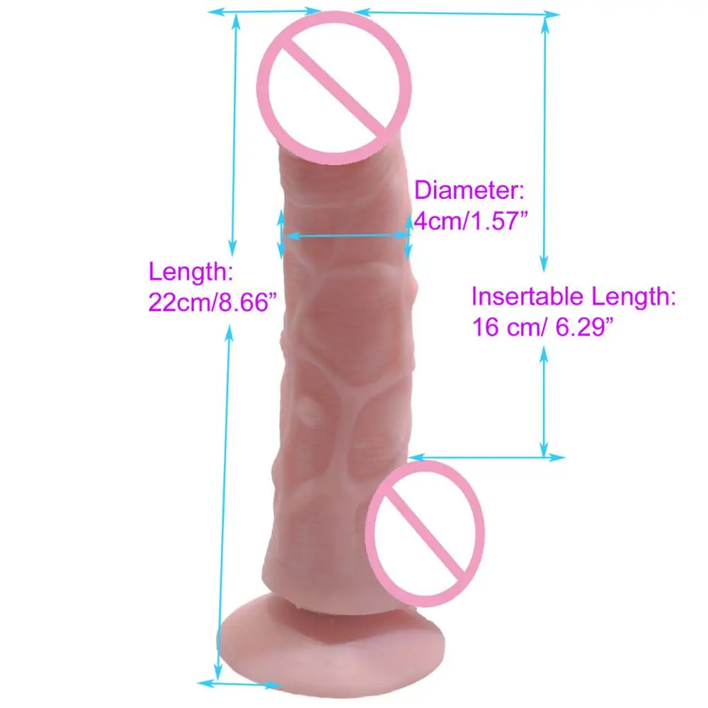 Hot Sale Big Dildo Realistic Penis with Suction Cup Sex Toys for Woman Silicone Real Rubber Dick Foreskin Cock Sexy Product Shop