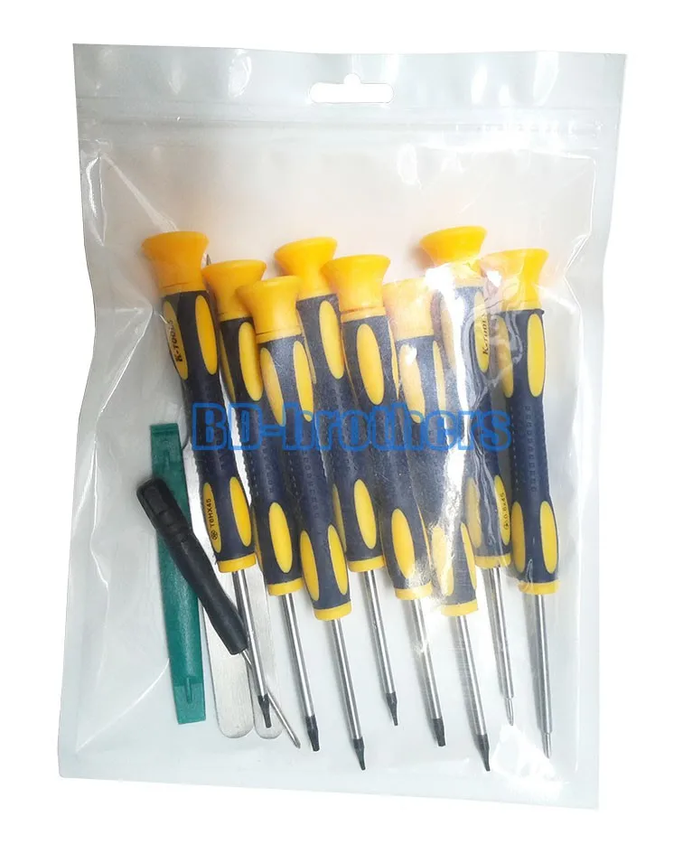 12 in 1 CR-V Good Quality Precise Screwdriver Repair Pry Kit Opening Tools With For iPhone Samsung 50sets/lot