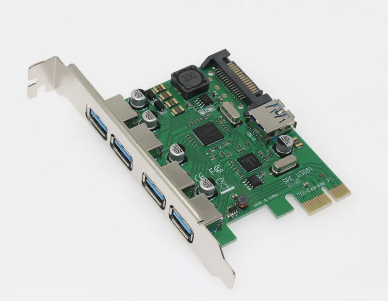 H1111Z – carte d'extension PCIE USB 3.0, 5 ports, adaptateur PCIE Express X1, contrôleur USB 3.0, nouveauté