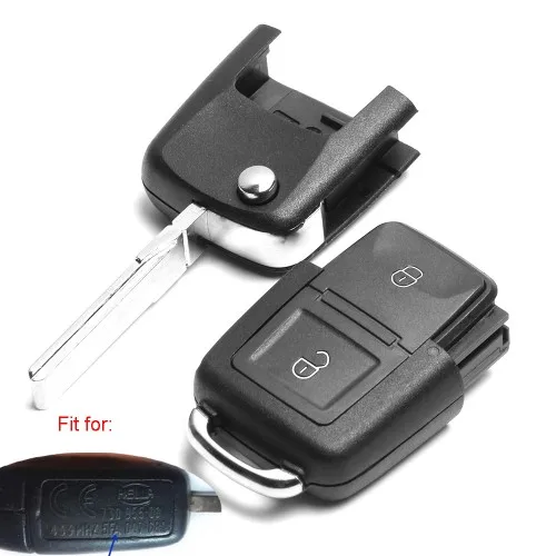 KEYECU P/N: 5FA 007 680 Upgraded ID48 Chip 433MHz Flip Key Remote For VW Bora Polo Toledo Leon Lbiza Cordoba Arosa Alhambra Golf