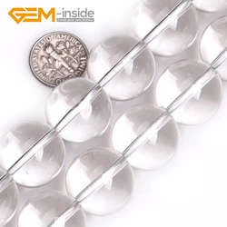 Wholesale ! 4mm-20mm GEM-inside Natural White Rock Crystal Clear Quartzs Round Beads For Jewelry Making 15