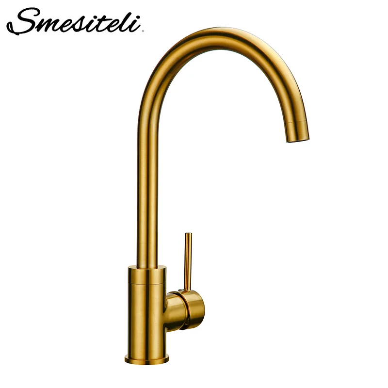 Gunmetal Kitchen Faucet Hot And Cold Sink Tap 360 Degree Rotation Single Handle Kitchen Mixer Solid Brass Wash Taps Deck Mounted