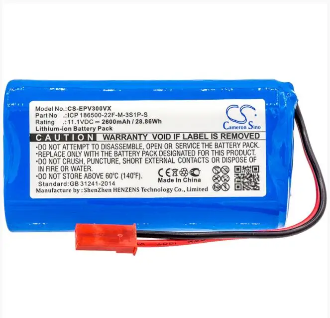 

Cameron Sino 2600mAh battery for ELECTROPAN Ilive V3s Pro V5 V5s ICP 186500-22F-M-3S1P-S