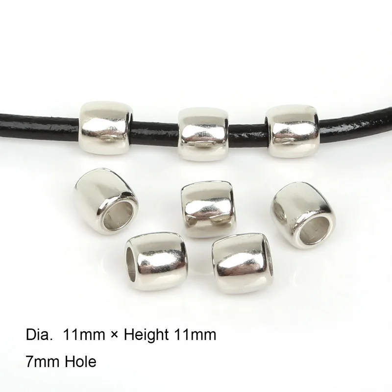 Best Selling 30pcs 11x11mm Plated Acrylic Plastic CCB Big Hole Loose Spacer Beads European Ring Fitting DIY Charms Bracelet