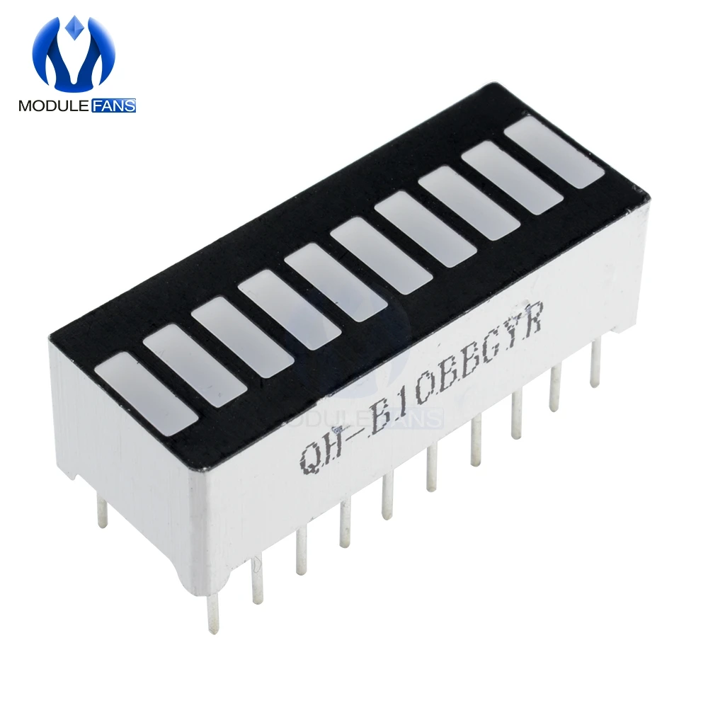 2PCS LED Display Modul 10 Segment Balken Licht Display Modul Bar Graph Ultra Helle Rot Gelb Grün Blau Farben multi-farbe – Detail 8