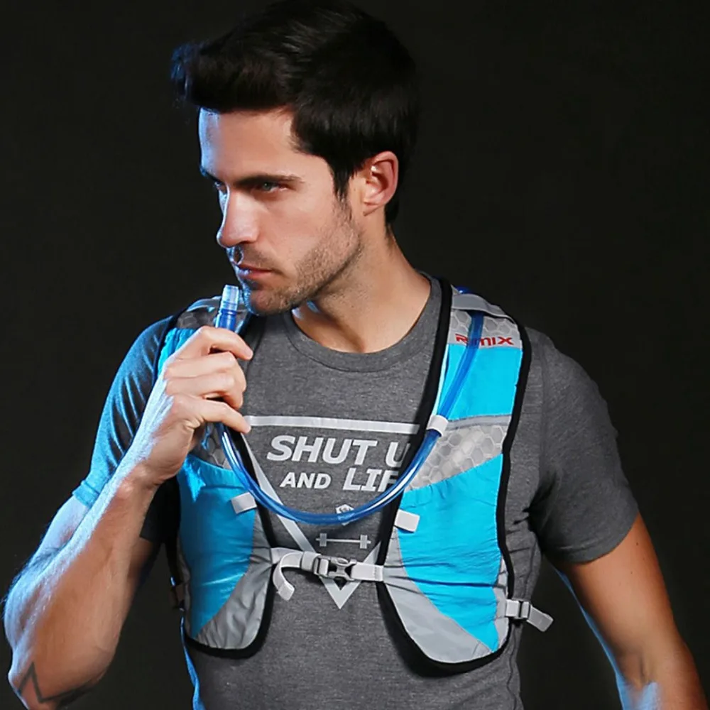 RIMIX-Multi Function Running Mochila de Hidratação, Super Light Caminhadas Bag, Sport Vest Pack para Outdoor Marathon Jogging Ciclismo Clipe