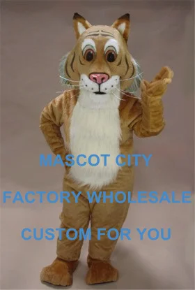 

Friendly Bobcat Mascot Mascot Costume Professional Customized Costumes for Holiday Party Carnival Stage Performance SW611