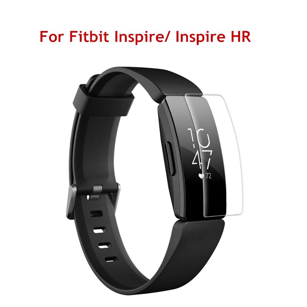 Ultra Clear Film for Fitbit Inspire /  Inspire HR Screen Protector TPU Anti-scratch Anti-bubbles Hydrogel Transparent