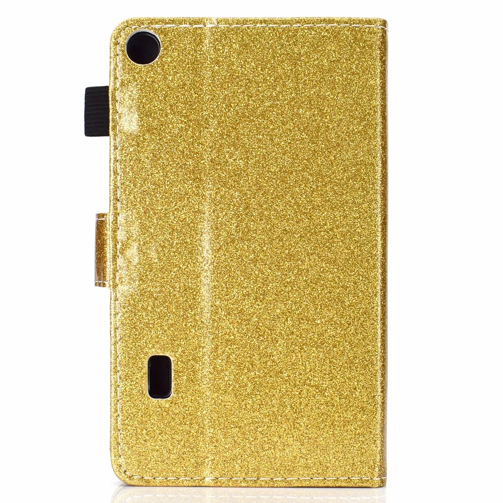 Glitter Case for Huawei MediaPad T3 7.0 WIFI BG2-W09 Cover Funda Silicone PU Leather Skin for Honor Play Pad 2 7.0 +Film+Pen