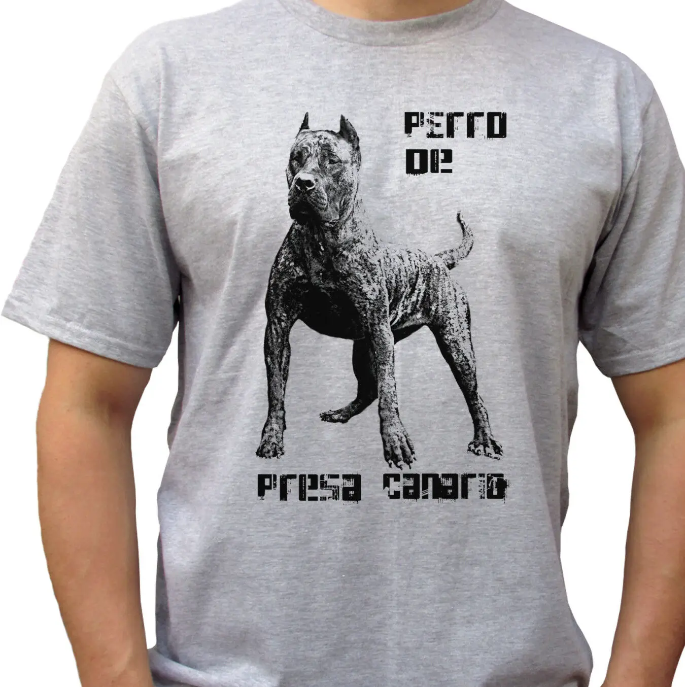 2019 Fashion Perro De Presa Canario - Grey T Shirt Top Tee Dog Design - Mens Sizes Tees