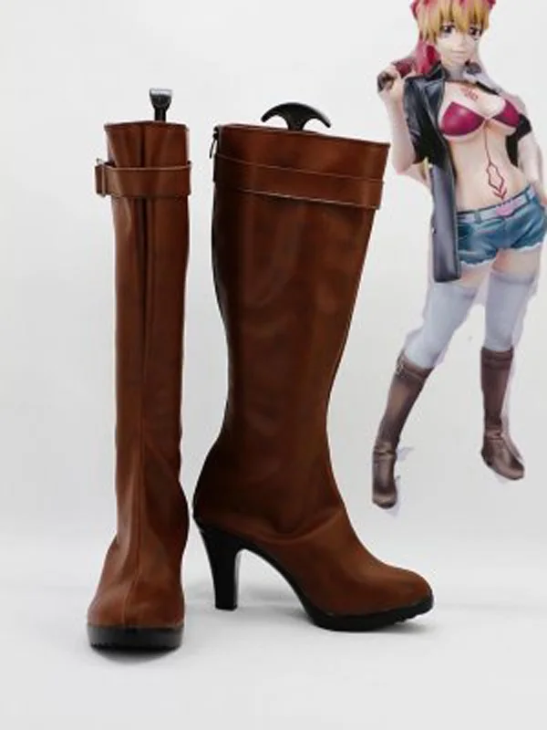 

Ao no Exorcist Shura Kirigakure High Heel Cosplay Shoes Boots For Adult Women's Halloween Party Cosplay Boots Custom Made