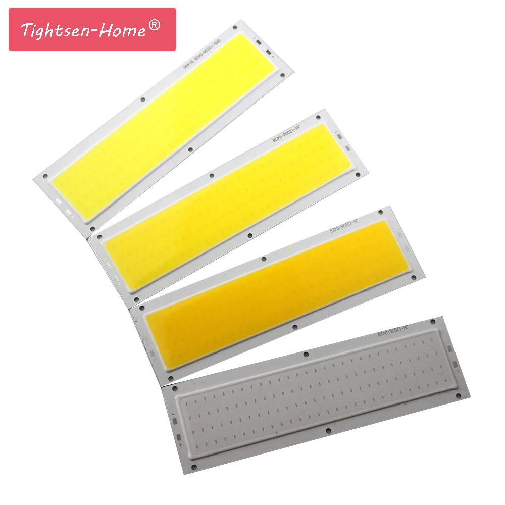 

120x36mm COB LED Panel Strip 12V Light 10W Source Natural Warm White Blue LED FLIP Chip for DIY Lamp LED COB Strip Lighting