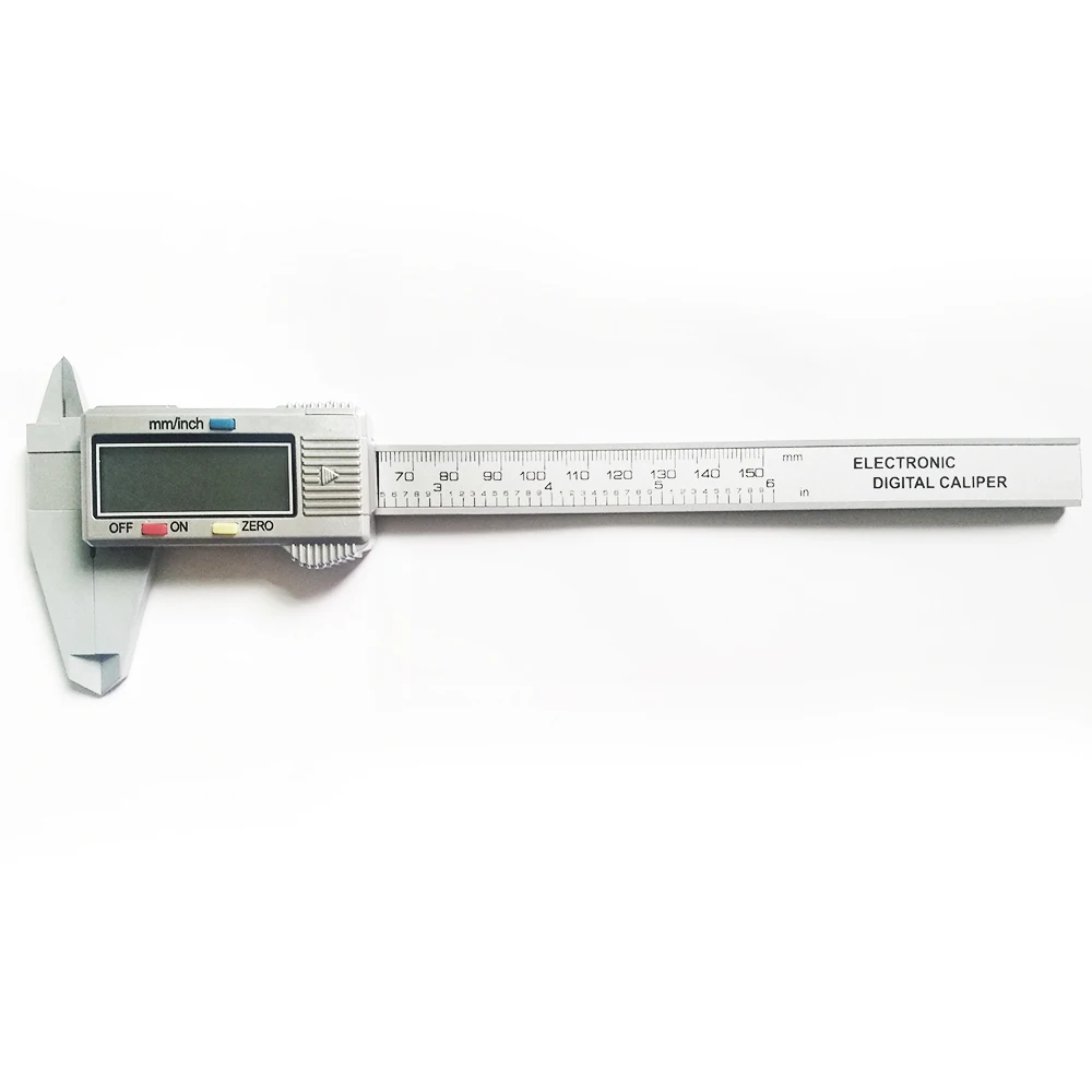 Digital Vernier Calipers Measure 150mm 6inch LCD Electronic Carbon Fiber Gauge Height Measuring Instruments Micrometer