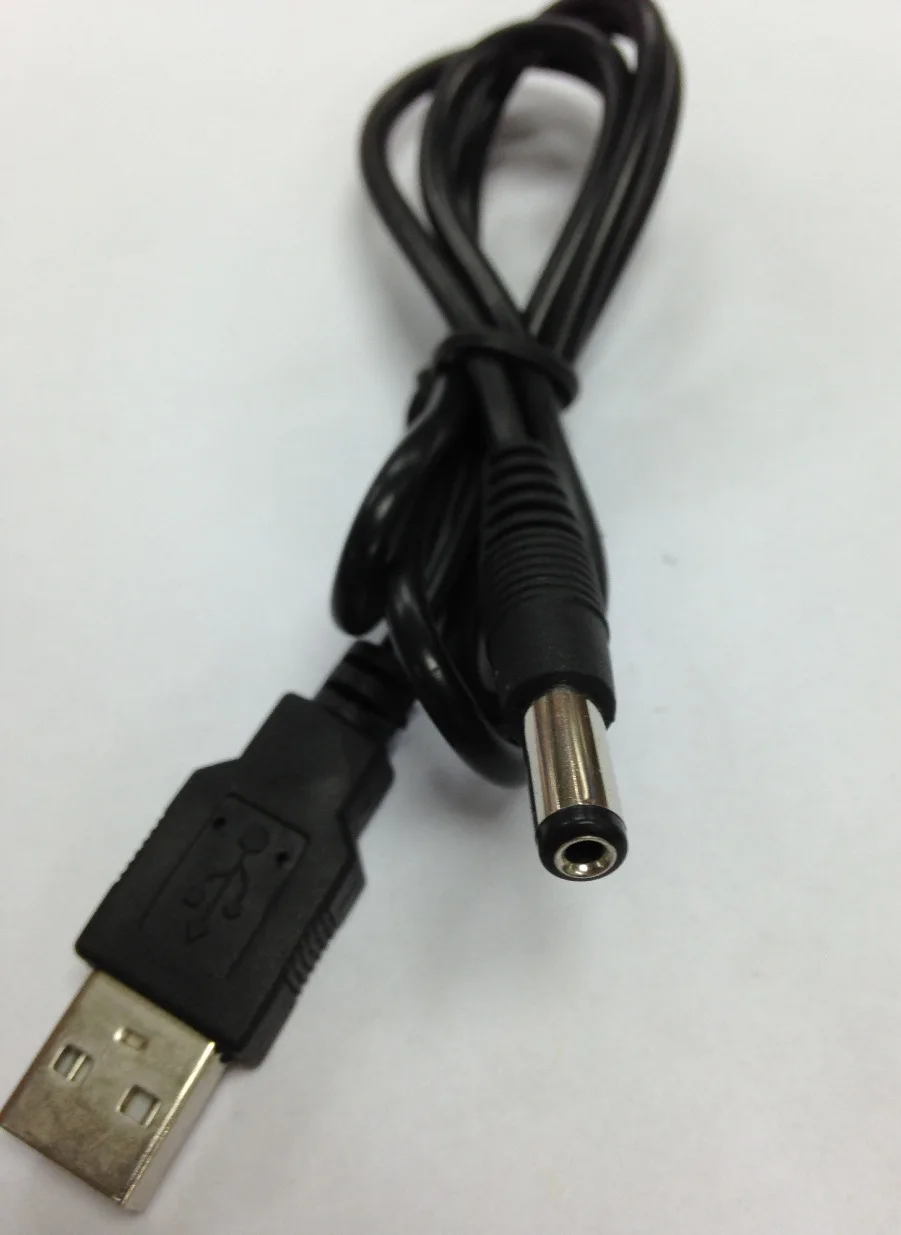Высококачественный USB-порт 0,8 м на 5,5x2,1 мм 5 в постоянного тока, гнездо для кабеля питания, черный разъем для Светодиодный Ной лампы или другого оборудования