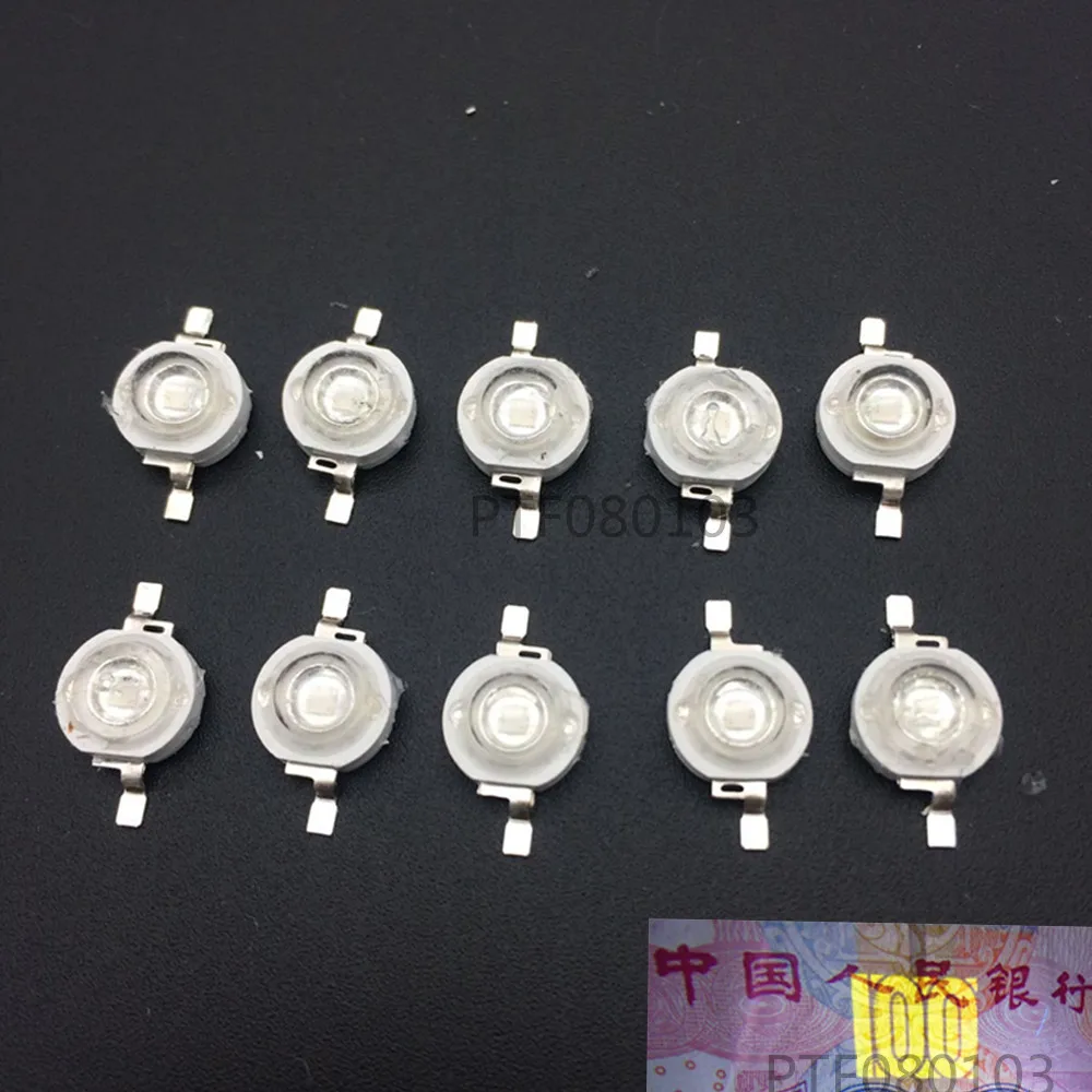 10pcs High power UV LED 3W 365NM 370NM 375NM 380NM 385NM 390NM 395NM 400NM 405NM 410NM 415NM 420NM 425NM 435NM 437NM LED BULB