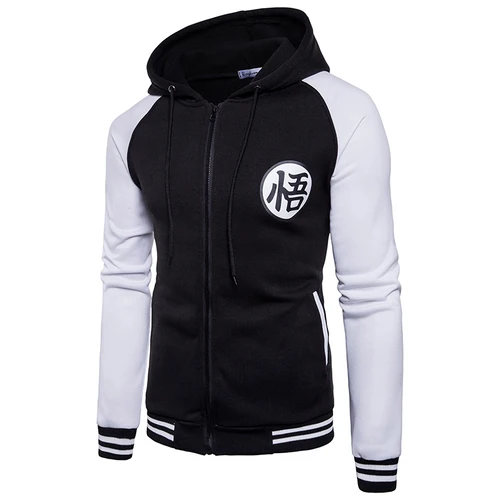 Imagen 2 del producto Tendencia japoneses nuevos Anime Varsity chaqueta con capucha 2018 primavera Casual cremallera Sudadera con capucha abrigo sudadera chaqueta