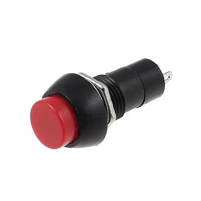 

Red Momentary Round Push Button Switch NO SPST AC 250V 3A OFF-ON