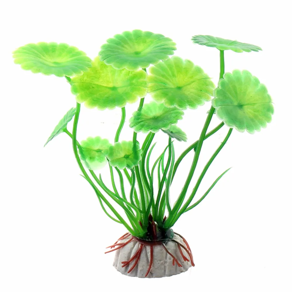 1Pcs Simulation Aquatic Plants Red Green Purple Artificial Plastic Grass Fish Tank Ornament Water Plant Aquarium Landscape Decor