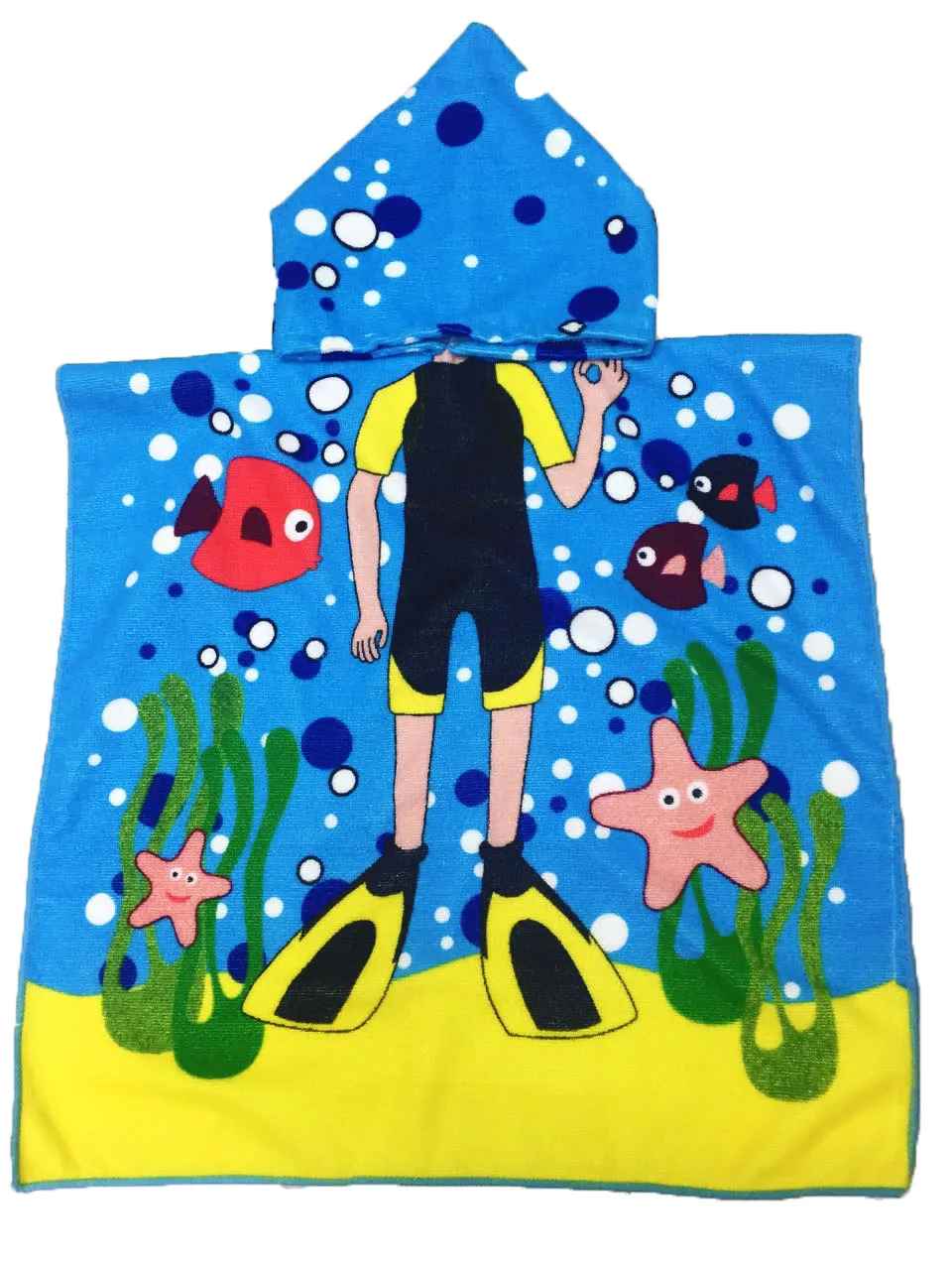 Hot New 3pcs/lot Cartoon designs hooded kids Bath towel cute hooded baby bath robe kids Bathrobe Fudiya Wholesale