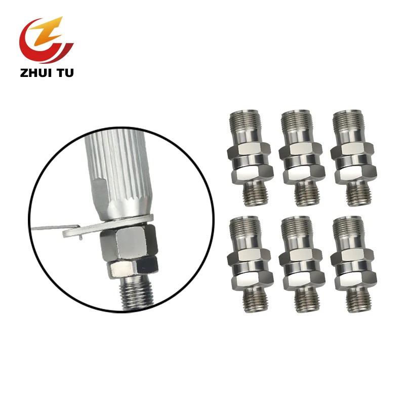 Ferramenta de Reparo Pistola Mal Ventilada Peças Tubo Reto sem ar Mangueira Junta Giratória Nps 3000 Psi Adaptador Alta Qualidade 6pc