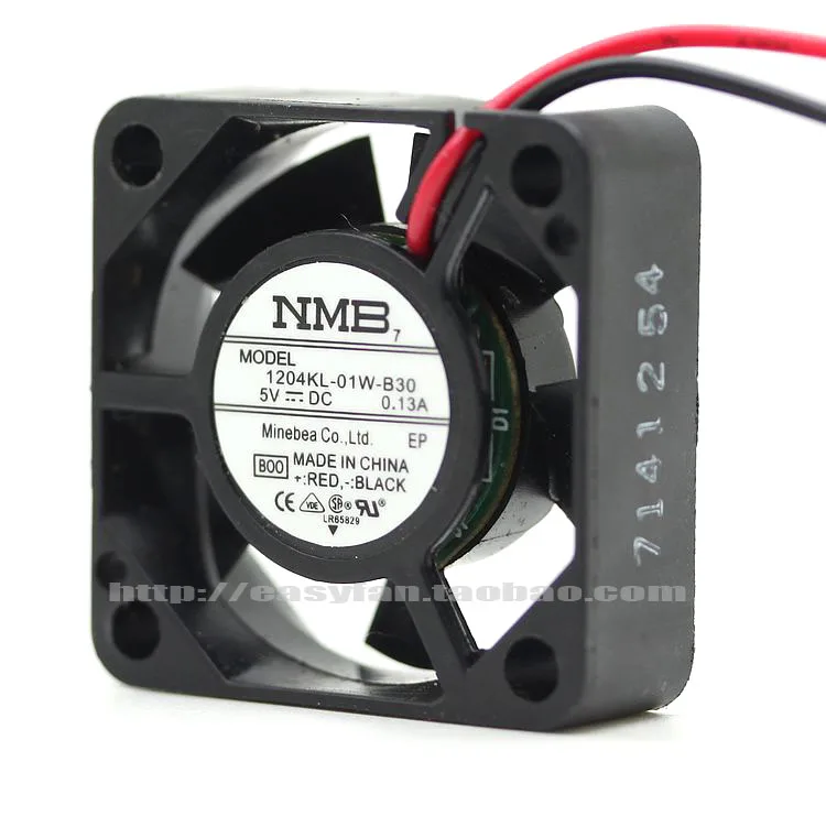 

NEW NMB-MAT Minebea 1204KL-01W-B30 3010 3CM 5V 3CM Double Ball bearing cooling fan