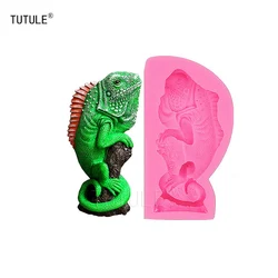 Gadgets-large Lizard mould-mini food  mold/Iguana Silicone Mold Cake Sugar DecorationsPolymer Clay DIYCraft Embellishment Lizard