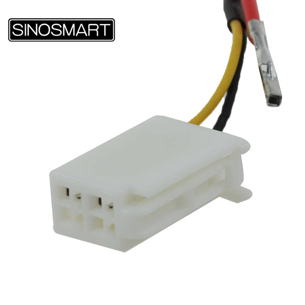 SINOSMART C4 4-PIN Connection Harness for Mazda CX-5 Reversing Camera to OEM Monitor without Damaging the Car Wiring